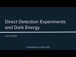 Direct detection experiments and dark energy